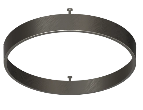 7 Inch Round Surface Mount Cover | Brushed Nickel | Glimmer Series | Goodlite G-13073