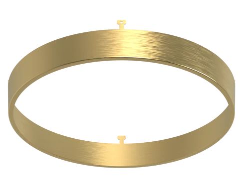 7 Inch Round Surface Mount Cover | Brushed Brass | Glimmer Series | Goodlite G-13074
