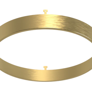 G-13074-glimmer-7-inch-round-brushed-brass-surface-mount-cover-accessory - Available at Electrical Marketplace