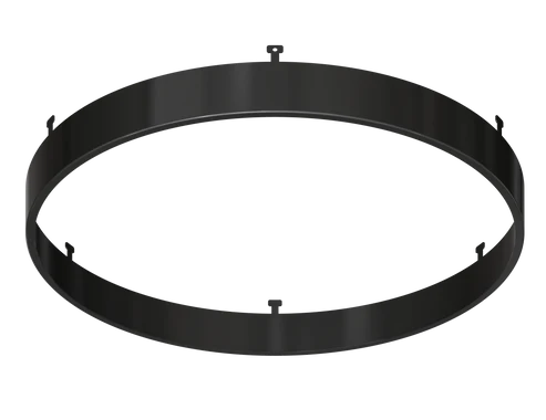 9 Inch Round Surface Mount Cover | Black | Glimmer Series | Goodlite G-13091