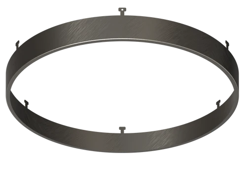 9 Inch Round Surface Mount Cover | Brushed Nickel | Glimmer Series | Goodlite G-13093