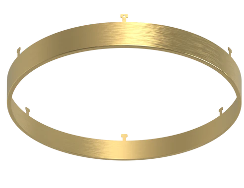 9 Inch Round Surface Mount Cover | Brushed Brass | Glimmer Series | Goodlite G-13094