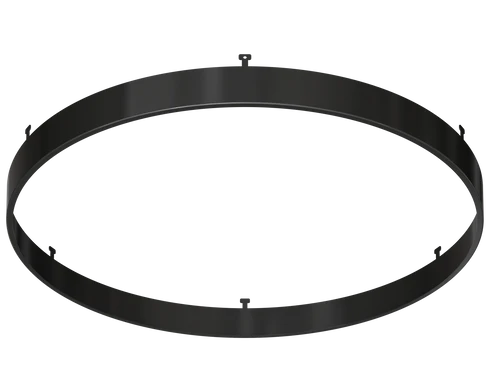12 Inch Round Surface Mount Cover | Black | Glimmer Series | Goodlite G-13121