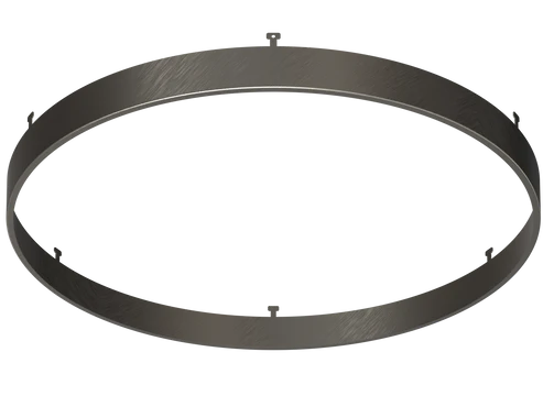 12 Inch Round Surface Mount Cover | Brushed Nickel | Glimmer Series | Goodlite G-13123