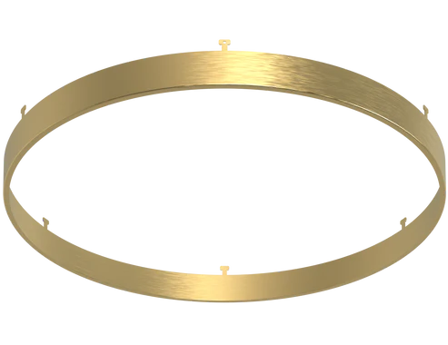 12 Inch Round Surface Mount Cover | Brushed Brass | Glimmer Series | Goodlite G-13124