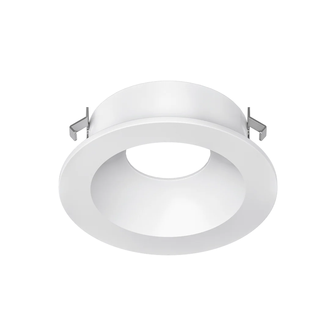 Mini round white recessed trim wet rated ceiling fixture