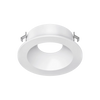 Mini round white recessed trim wet rated ceiling fixture
