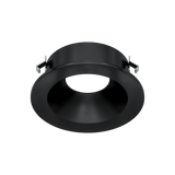 Mini black round recessed trim wet rated ceiling fixture
