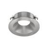 Mini brushed nickel round recessed trim wet rated ceiling fixture