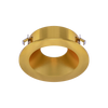 Mini brushed brass round recessed trim wet rated ceiling fixture