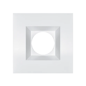 Aster mini white square trim G-15020 recessed light accessory - Available at Electrical Marketplace
