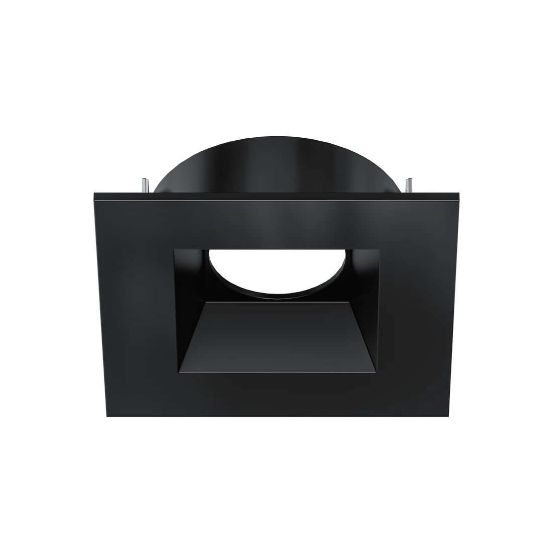 Mini black square recessed trim wet rated ceiling fixture