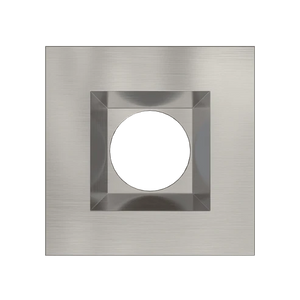 Aster mini brushed nickel square trim G-15023 recessed light accessory - Available at Electrical Marketplace