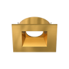Mini brushed brass square recessed trim wet rated ceiling fixture