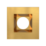 Aster mini brushed brass square trim G-15024 recessed light accessory