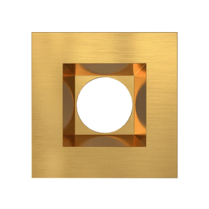 Aster mini brushed brass square trim G-15024 recessed light accessory - Available at Electrical Marketplace
