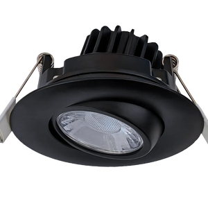 Saturn-3-inch-round-flushed-gimbal-led-recessed-light-black - Available at Electrical Marketplace