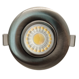 Saturn-3-inch-round-flushed-gimbal-led-recessed-light-brushed-nickel - Available at Electrical Marketplace