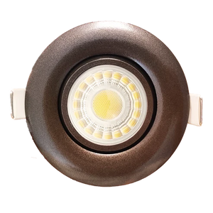 Saturn-3-inch-round-flushed-gimbal-led-recessed-light-bronze - Available at Electrical Marketplace