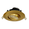 Goodlite 3-inch round recessed gimbal LED downlight with 8W selectable CCT, Saturn Series, adjustable directional lighting for residential and commercial ceiling applications