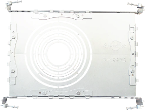 G-19975 flanged new construction plate for round LED housings, available in 2.12″ to 6.35″ cutout sizes, 8 sizes total - Available at Electrical Marketplace