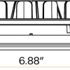 Saturn 6 inch recessed LED gimbal downlight clip in installation wet rated