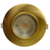 Architectural-brushed-brass-four-inch-recessed-gimbal-led-downlight-fixture