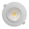 Saturn 4 inch 20W high output LED round flushed gimbal recessed light in white and black finish with 5CCT selectable color temperature and 360 degree rotation
