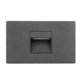 universal LED step light black horizontal vertical