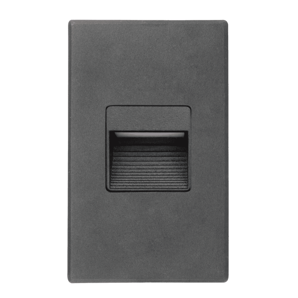 universal LED step light black horizontal vertical
