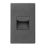 universal LED step light black horizontal vertical