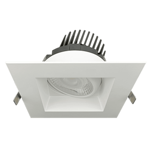 Saturn-6-inch-square-regress-gimbal-led-recessed-light-white - Available at Electrical Marketplace