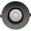 Saturn 6 inch round regressed LED gimbal downlight black 22W 2200 lumens 5CCT adjustable wet rated recessed ceiling light