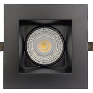 Saturn-6-inch-square-regress-gimbal-led-recessed-light-black - Available at Electrical Marketplace