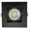 5-inch square regress LED luminaire in white and black with selectable wattage and CCT, high-CRI recessed downlight for architectural lighting