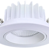 5-inch regress round LED luminaire in white and black, selectable wattage and CCT, high-CRI recessed downlight model R5/40W/WS3/R/LED/5CCT