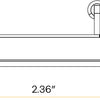 2 inch square flush mount LED ceiling light 5CCT