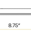 8 inch round slim LED ceiling light 24W 2200 lumens wet rated