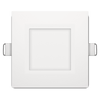 4 inch square flushed slim LED downlight, Star Series, selectable CCT, 12W