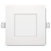 5 inch square flushed slim LED downlight, Star Series, selectable CCT, 15W