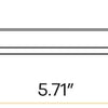 5 inch square flush mount LED ceiling light 5CCT