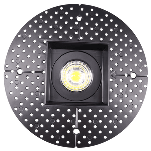 3.5″ Square Trimless LED Downlight | Saturn Series | Selectable CCT | 12W