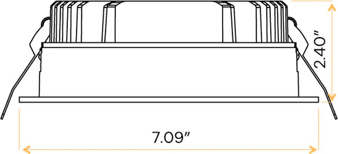 6 inch round recessed LED ceiling light high CRI