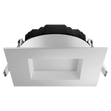 4" Square Regress Slim LED Downlight | 1,400Lm | 120/277V | CCT Selectable | Regulus Series | Goodlite G-20244