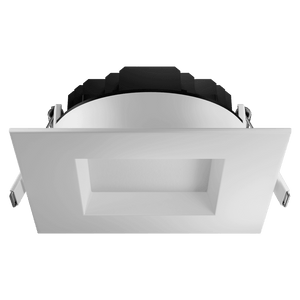 4" Square Regress Slim LED Downlight | 1.400Lm | 120/277V | CCT Selectable | Regulus Series | Goodlite G-20244 - Available at Electrical Marketplace