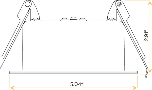 Architectural-matte-white-four-inch-two-hour-fire-rated-regressed-downlight