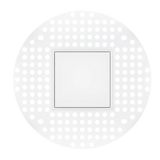 Moon 4 inch square trimless drop lens LED luminaire, frosted diffuser, selectable CCT