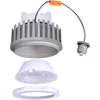 4 inch interchangeable retrofit LED downlight module with selectable CCT and white trim, Astrofit Series