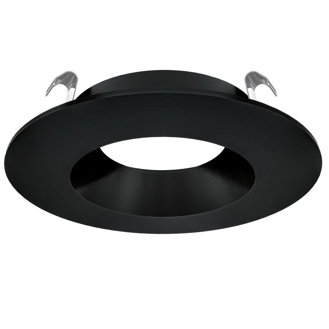Astrofit 4 inch black round recessed trim for interchangeable retrofit lighting