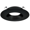 Astrofit 4 inch black round recessed trim for interchangeable retrofit lighting